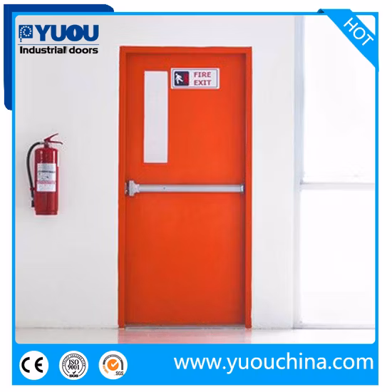 Hochwertige, nach China-Standard zertifizierte 90- bis 180-Minuten-Notausgangstür aus feuerbeständigem, verglastem Stahl oder Edelstahl
